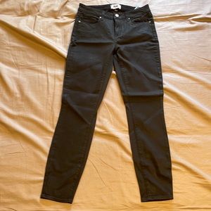Paige brand jeans size 28, tried on but never worn. Black w a light shine